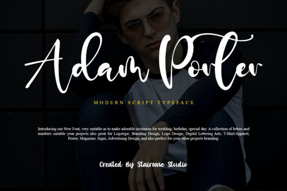 Adam Porter: A Premium Script Font for Web Design