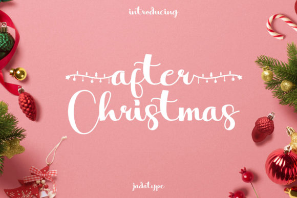 After Christmas: An Elegant Script Font for Makers