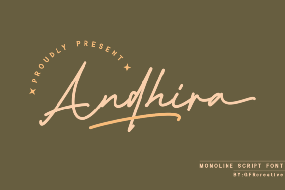 Andhira: A Modern Script Font That Elevates Digital Branding and Campaign Design