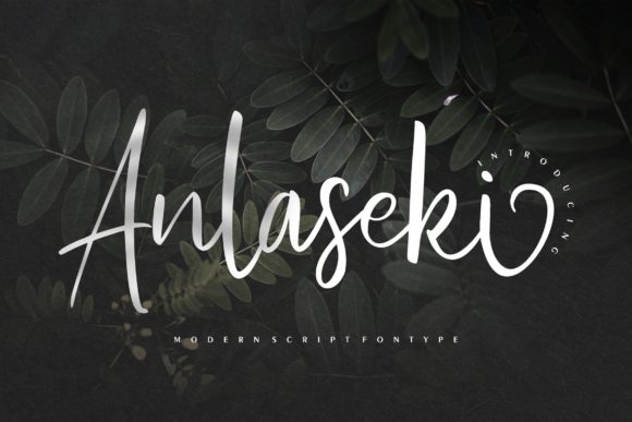 Anlaseki: A Chic Handwritten Font for Makers