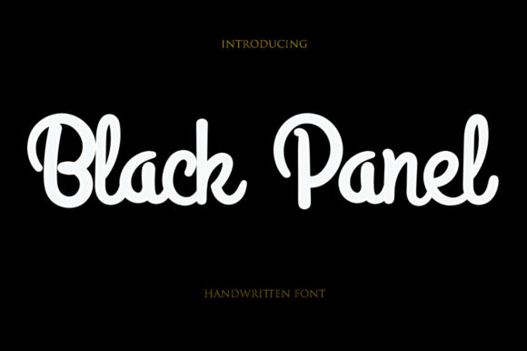 Black Panel: A Handwritten Font for Authentic Branding