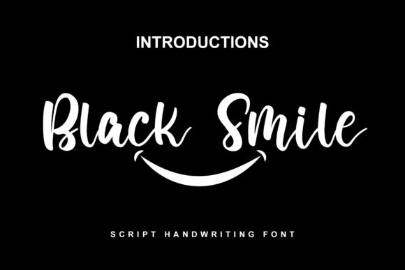 Black Smile: A Whimsical Script Font for Modern Brands
