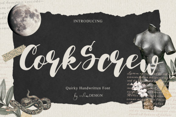 CorkScrew: A Quirky Handwritten Font for Bold Branding