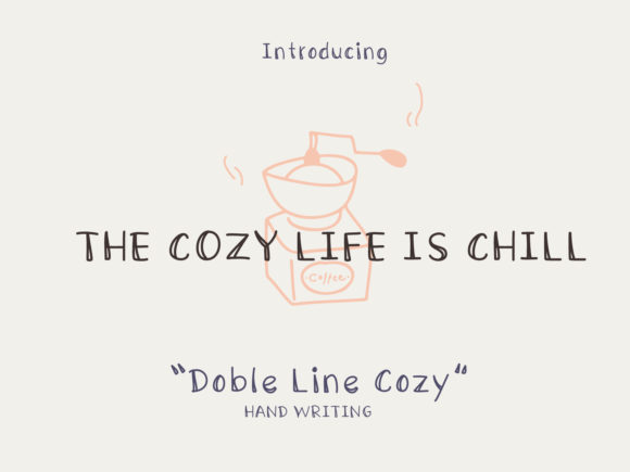 Double Line Cozy: A Warm Handwritten Font for Editors