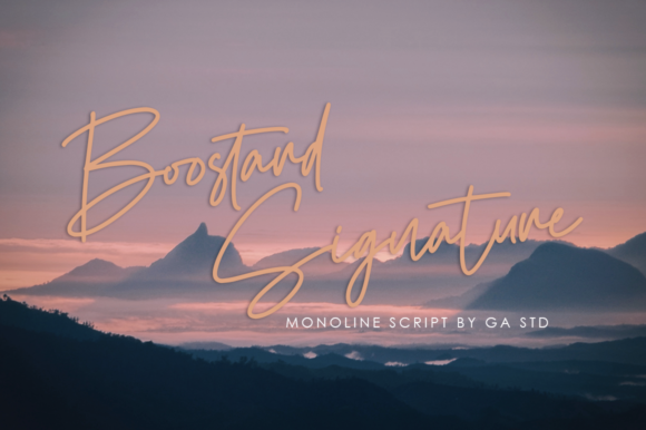 Elevate Your Craft with Boostard Signature Font