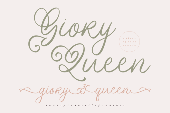 Giory Queen: A Delicate Handwritten Font for Branding