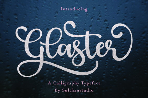 Glaster: A Premium Script Font for Campaigns