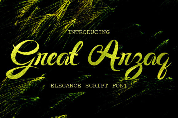 Great Arzaq: A Handwritten Font That Elevates Small Business Branding