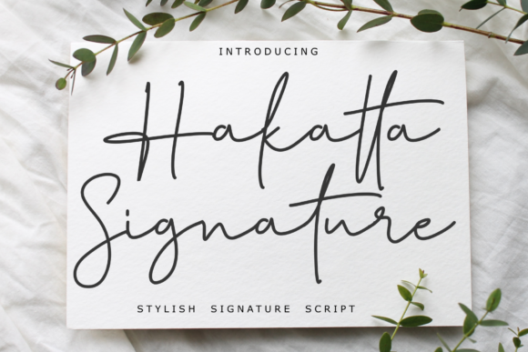 Hakatta Signature: A Premium Handwritten Font for Editorial Design
