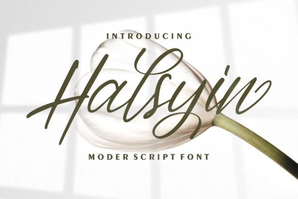 Halsyin: A Stylish Handwritten Font for Brand Identity