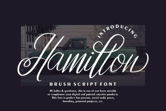 Hamillon: A Chic Handwritten Font for Editorial Design