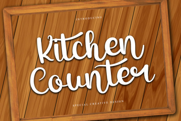 Kitchen Counter Font: Elevate Your Brand with a Stylish Handwritten Look