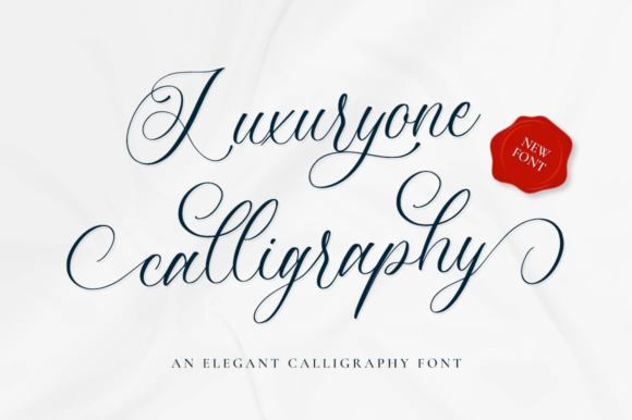 Luxuryone Calligraphy: A Premium Script Font for Makers