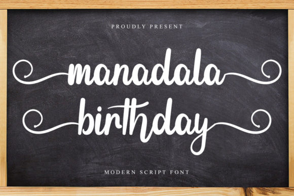 Manadala Birthday: A Handwritten Script Font for Editorial Elegance