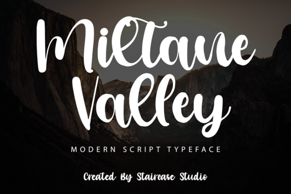 Miltane Valley: A Script Font That Elevates Digital Campaign Typography