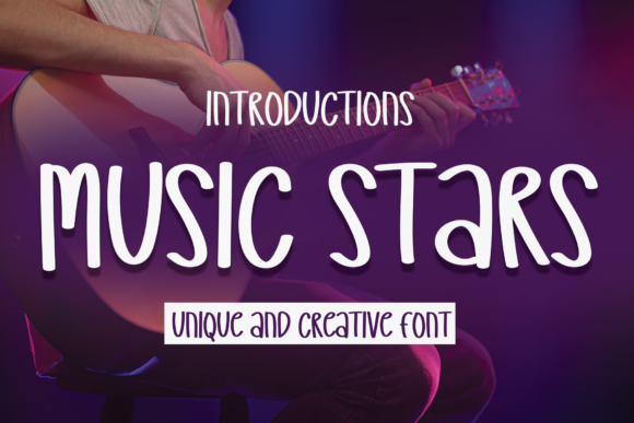 Music Stars: A Playful Handwritten Font for Modern Web and Digital Design