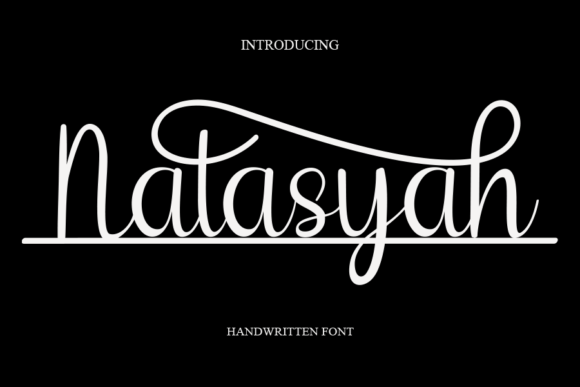 Natasyah: A Handwritten Font for Modern Web Design and Digital Branding