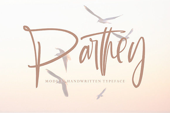 Parthey: A Stylish Handwritten Font for Modern Editorial Design