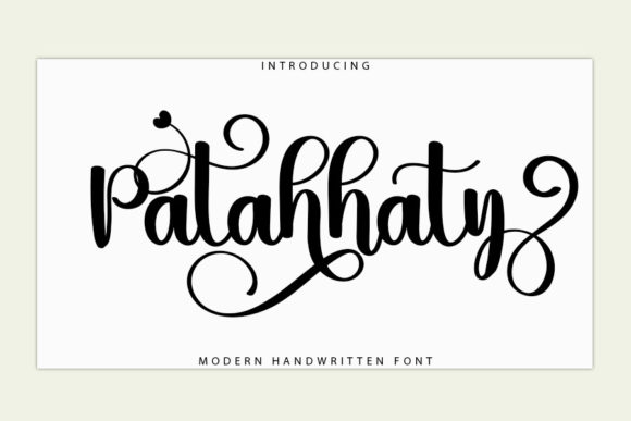 Patahhaty: A Romantic Handwritten Typeface for Editorial Design