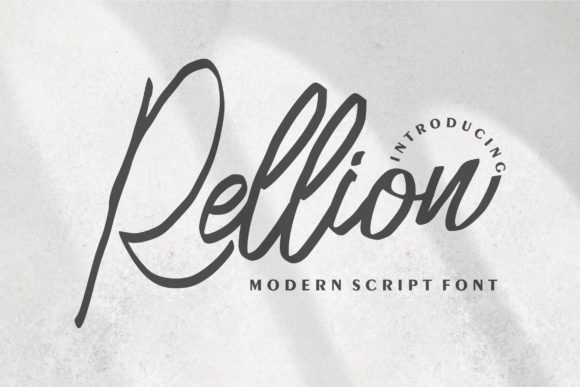 Rellion: A Delicate Handwritten Font for Web Design