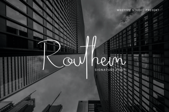 Routhem: A Sophisticated Script Font for Branding