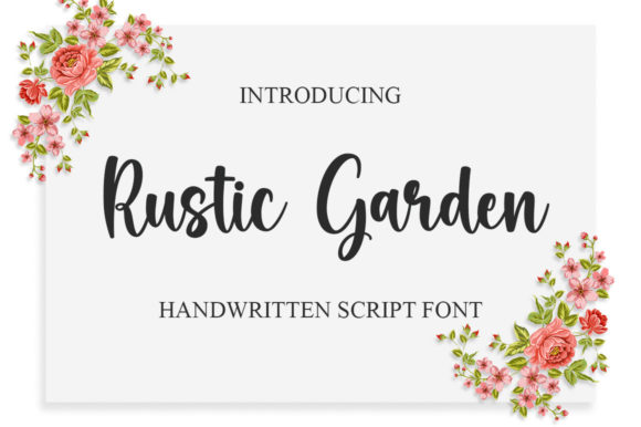 Rustic Garden: A Handwritten Font That Elevates Digital Branding