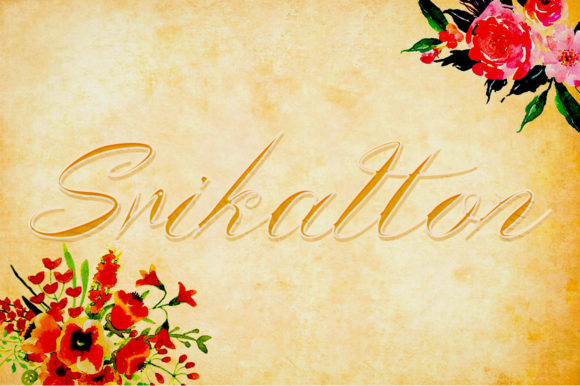 Srikatton: A Refined Script Font for Web Design