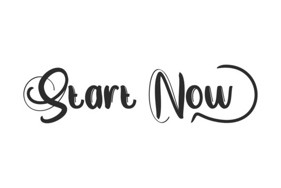 Start Now: A Handwritten Font for Modern Web and Digital Design