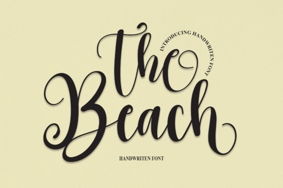 The Beach: A Romantic Handwritten Font for Crafters and Sellers