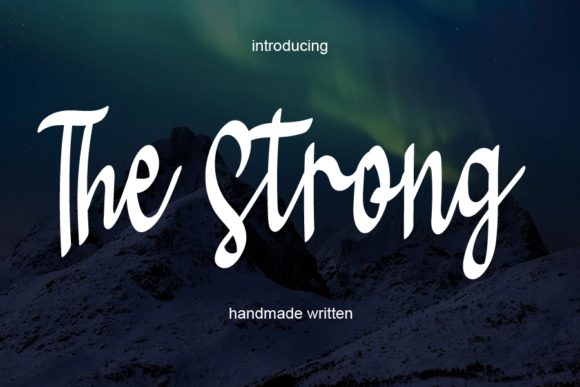 The Strong: A Handwritten Font for Authentic Branding
