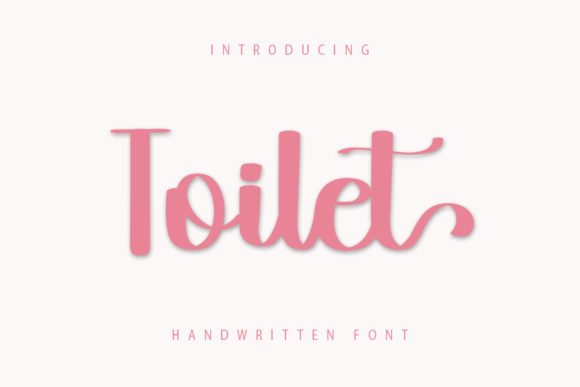 Toilet Font: A Handwritten Typeface for Web Design