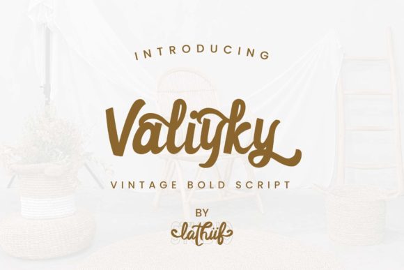 Valiyky: A Vintage Script Font That Elevates Campaign Typography