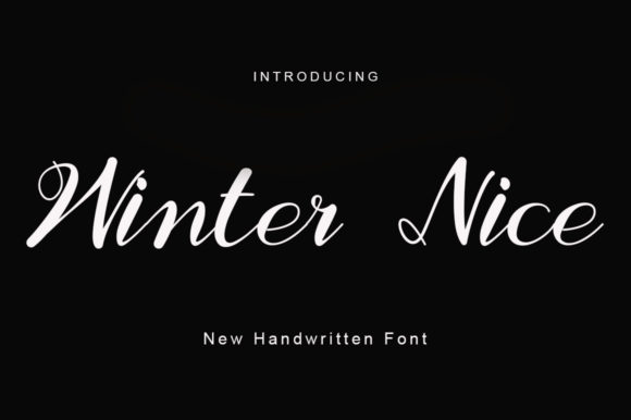 Winter Nice: A Handwritten Font for Elegant Editorial Design