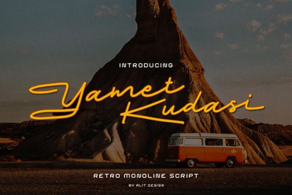 Yamet Kudasi: A Dynamic Script Font for Bold Web Design